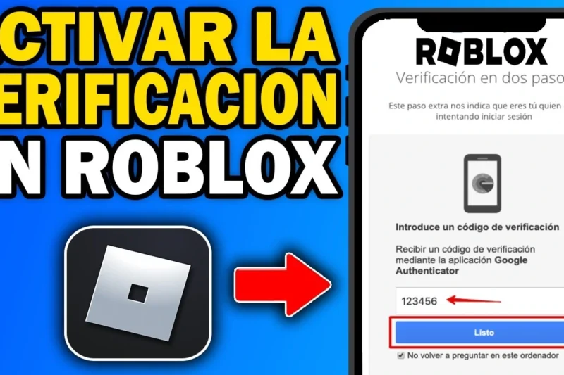 Cómo activar la verificación en dos pasos en Roblox